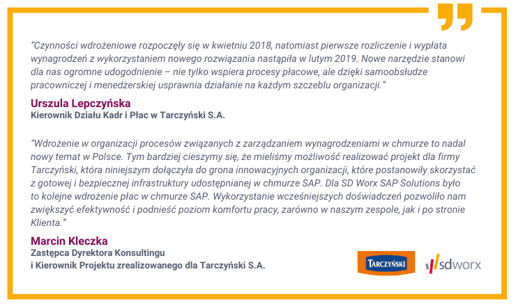 case study Tarczyński - cytaty